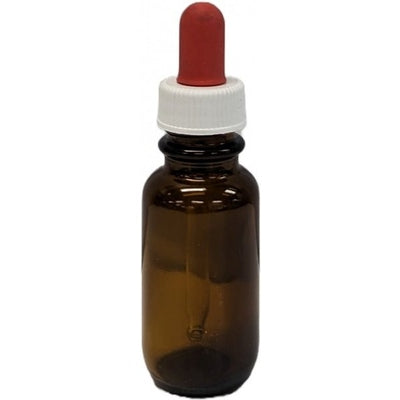 Amber dropper bottle with glass pipette 25gm - The O.G Me