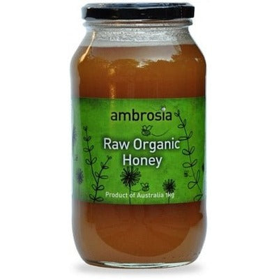 Ambrosia Organic Honey Raw 1Kg - The O.G Me