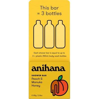 Anihana Solid Shower Bar Peach & Honey 80g - The O.G Me