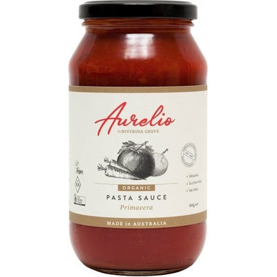 Aurelio Organic Primavera Pasta Sauce G/F 500g - The O.G Me