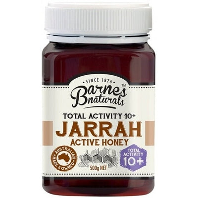 Barnes Naturals Active Jarrah Honey TA10+ 500g Jar - The O.G Me