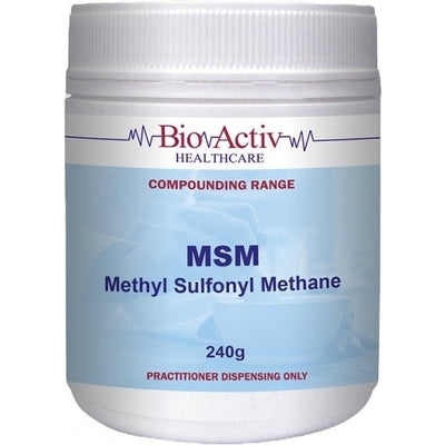 Bio Activ Healthcare MSM Methyl Sulfonyl Methane 240g - The O.G Me