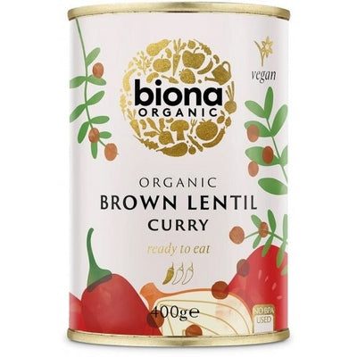 Biona Organic Brown Lentil Curry 400g - The O.G Me