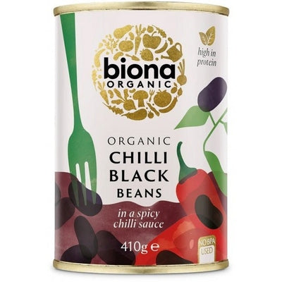 Biona Organic Chilli Black Beans 410g - The O.G Me