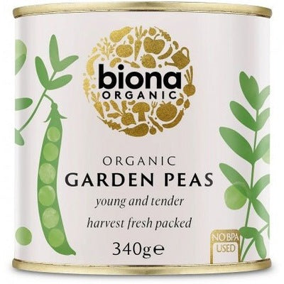 Biona Organic Garden Peas 340g - The O.G Me