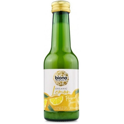 Biona Organic Pressed Lemon Juice 200ml - The O.G Me