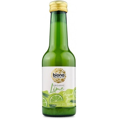 Biona Organic Pressed Lime Juice 200ml - The O.G Me