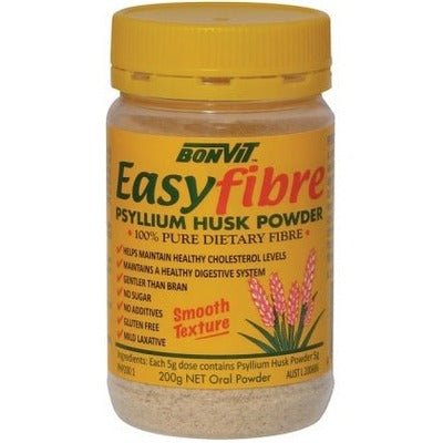 Bonvit Easyfibre Psyllium Husk Powder G/F 200g - The O.G Me