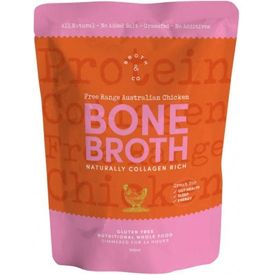 Broth & Co Free Range Chicken Bone Broth G/F 300ml Pouch - The O.G Me