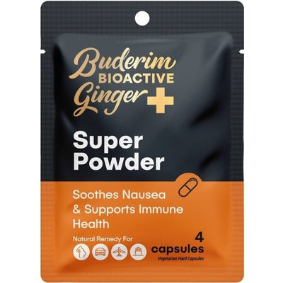 Buderim Ginger+ BioActive Ginger Super Powder Capsules G/F 21x4Caps - The O.G Me