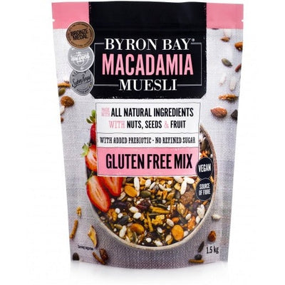 Byron Bay Macadamia Muesli Gluten Free Vegan 1.5Kg - The O.G Me