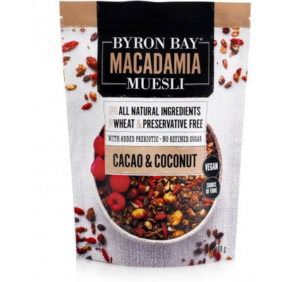 Byron Bay Macadamia Muesli Granola Cacao & Coconut 400g - The O.G Me