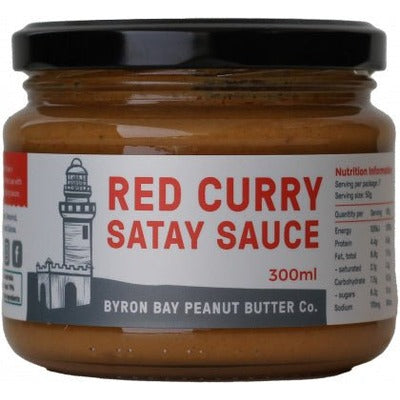 Byron Bay Red Curry Satay Sauce G/F 300ml - The O.G Me