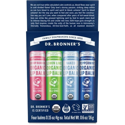 Dr. Bronner's Lip Balm 4Pack - The O.G Me