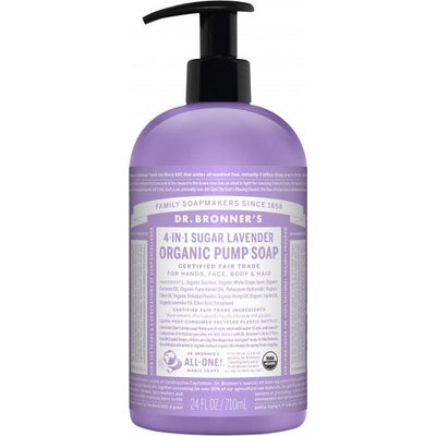 Dr Bronner's Organic Pump Soap Lavender 710ml - The O.G Me