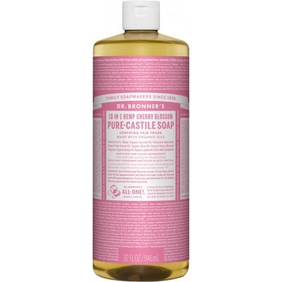 Dr Bronner's Pure Castile Liquid Soap Cherry Blossom 946ml - The O.G Me