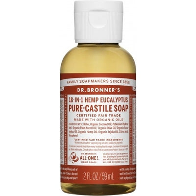 Dr Bronner's Pure Castile Liquid Soap Eucalyptus 59ml - The O.G Me