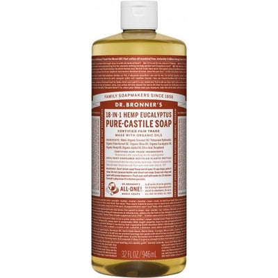 Dr Bronner's Pure Castile Liquid Soap Eucalyptus 946ml - The O.G Me