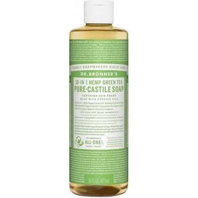 Dr Bronner's Pure Castile Liquid Soap Green Tea 473ml - The O.G Me