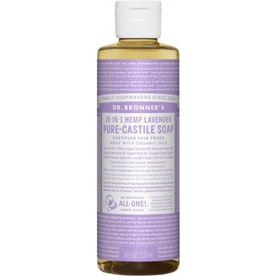 Dr Bronner's Pure Castile Liquid Soap Lavender 237ml - The O.G Me