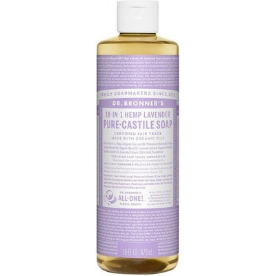 Dr Bronner's Pure Castile Liquid Soap Lavender 473ml - The O.G Me