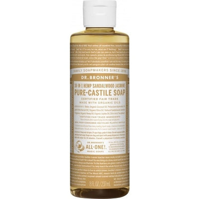 Dr Bronner's Pure Castile Liquid Soap Sandalwood Jasmine 237ml - The O.G Me