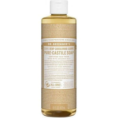 Dr Bronner's Pure Castile Liquid Soap Sandalwood Jasmine 473ml - The O.G Me