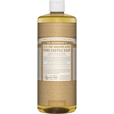 Dr Bronner's Pure Castile Liquid Soap Sandalwood Jasmine 946ml - The O.G Me