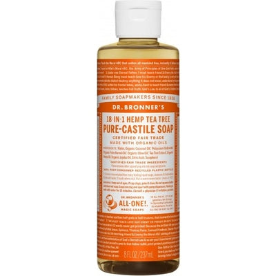 Dr Bronner's Pure Castile Liquid Soap Tea Tree 237ml - The O.G Me