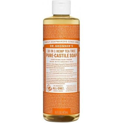 Dr Bronner's Pure Castile Liquid Soap Tea Tree 473ml - The O.G Me