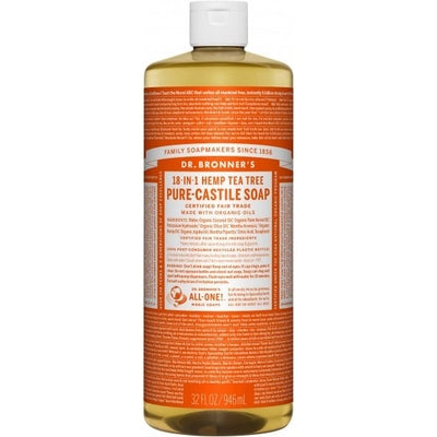 Dr Bronner's Pure Castile Liquid Soap Tea Tree 946ml - The O.G Me