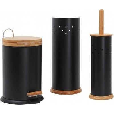 Eco Basics 3 in 1 Bathroom Set - Black - The O.G Me