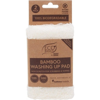 Eco Basics Bamboo Washing Up Pad 2Pack - The O.G Me