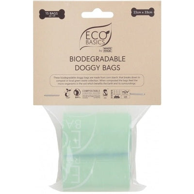 Eco Basics Biodegradable Doggy Bags - 15Bags, 2 Rolls - The O.G Me