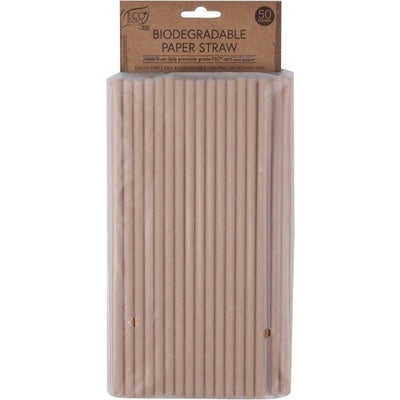 Eco Basics Biodegradable Paper Straw - 50pcs - The O.G Me