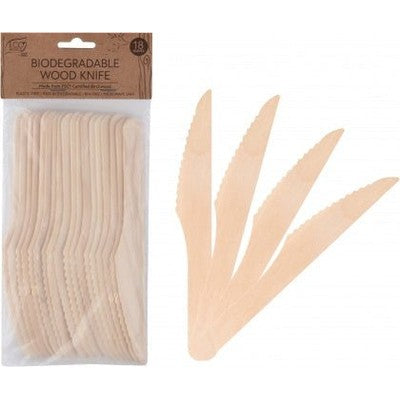 Eco Basics Biodegradable Wood Knife - 18pcs - The O.G Me