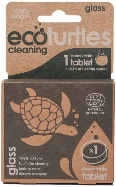 Ecoturtles Glass cleaner - single tablet pack - The O.G Me