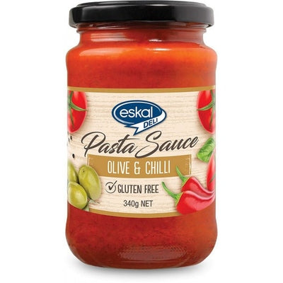 Eskal Deli Olive & Chilli Pasta Sauce G/F 340g - The O.G Me