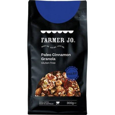 Farmer Jo Paleo Cinnamon Granola G/F 300g - The O.G Me