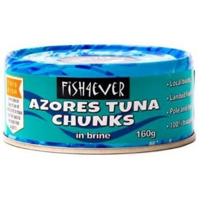 Fish 4 Ever Azores Skipjack Tuna Chunks in Brine 160g - The O.G Me