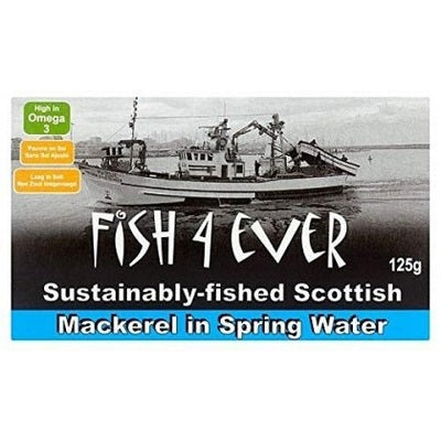 Fish 4 Ever Mackerel Fillets in Spring Water 125g - The O.G Me