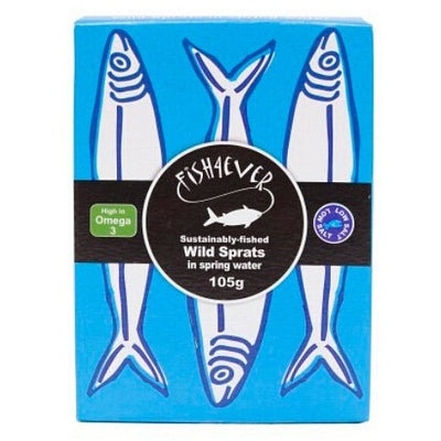 Fish 4 Ever Sardines Brisling in Spring Water G/F 105g - The O.G Me