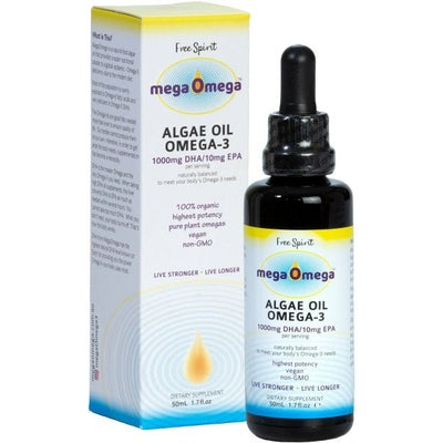 Free Spirit MegaOmega Algae Oil Omega -3 50ml - The O.G Me