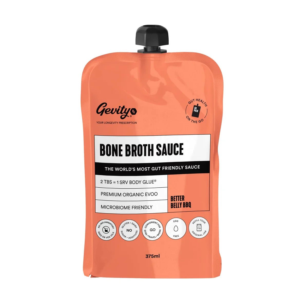 Gevity Bone Broth Sauce Souped-Up Sriracha Mayo Go Pack 375ml - The O.G Me