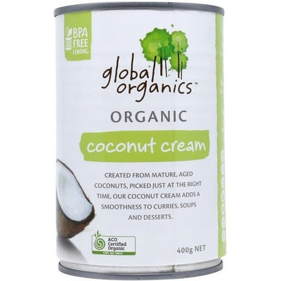 Global Organics Coconut Cream G/F 400g Can - The O.G Me