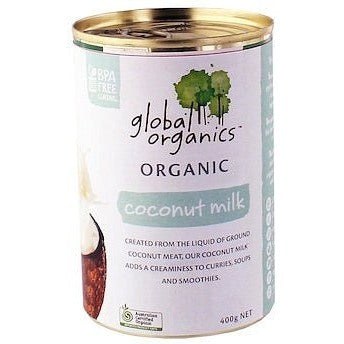 Global Organics Coconut Milk G/F 400g Can - The O.G Me