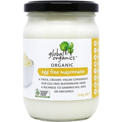 Global Organics Egg Free Mayonnaise 240g - The O.G Me