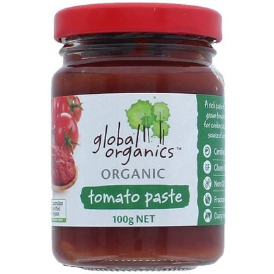 Global Organics Organic Tomato Paste Glass G/F 100g - The O.G Me