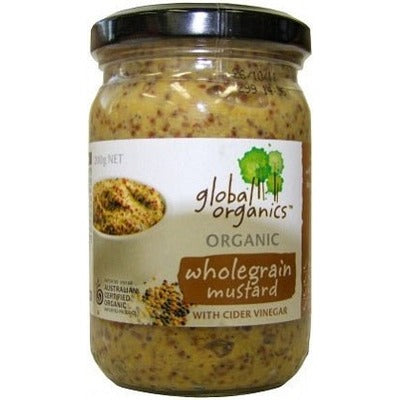 Global Organics Wholegrain Mustard 200g - The O.G Me