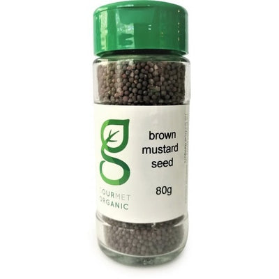 Gourmet Organic Brown Mustard Seeds Shaker 80g - The O.G Me